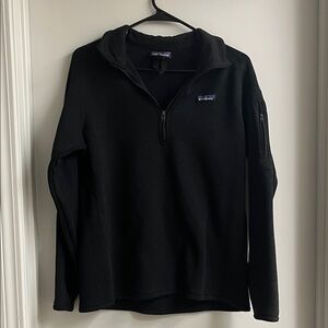 Patagonia Men's Black Zip-Up Sweater